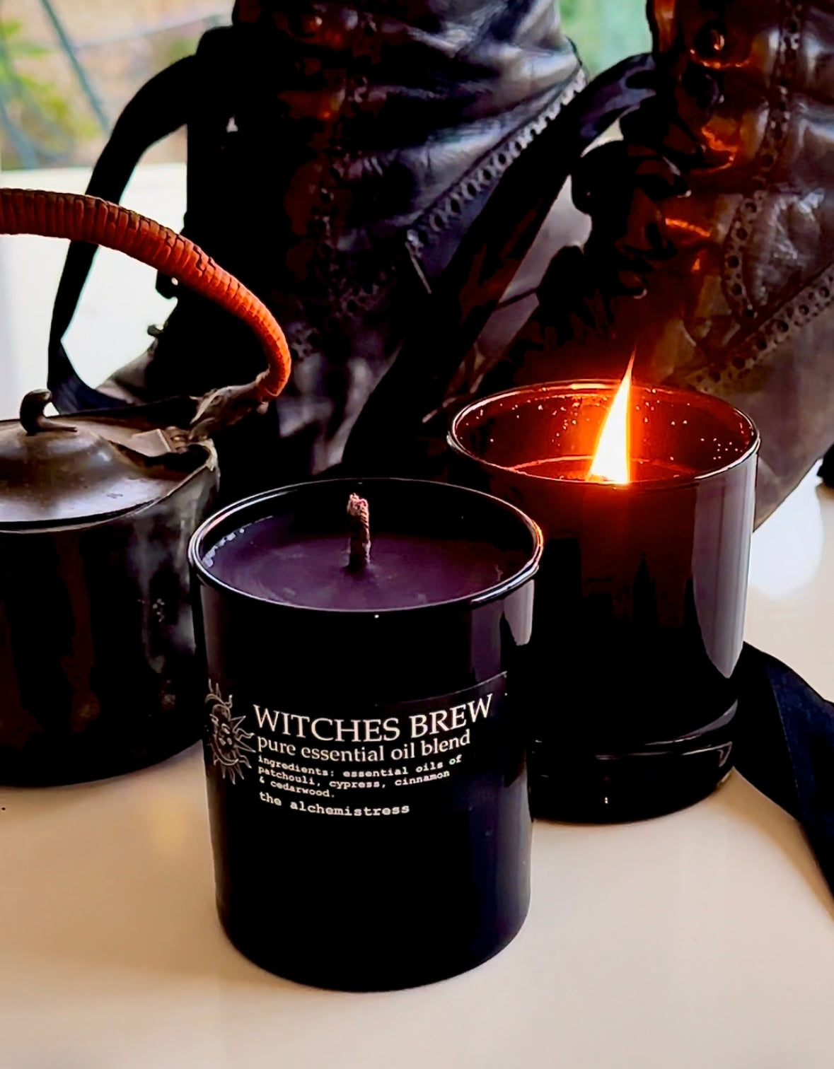 Witches Brew Glass Candle