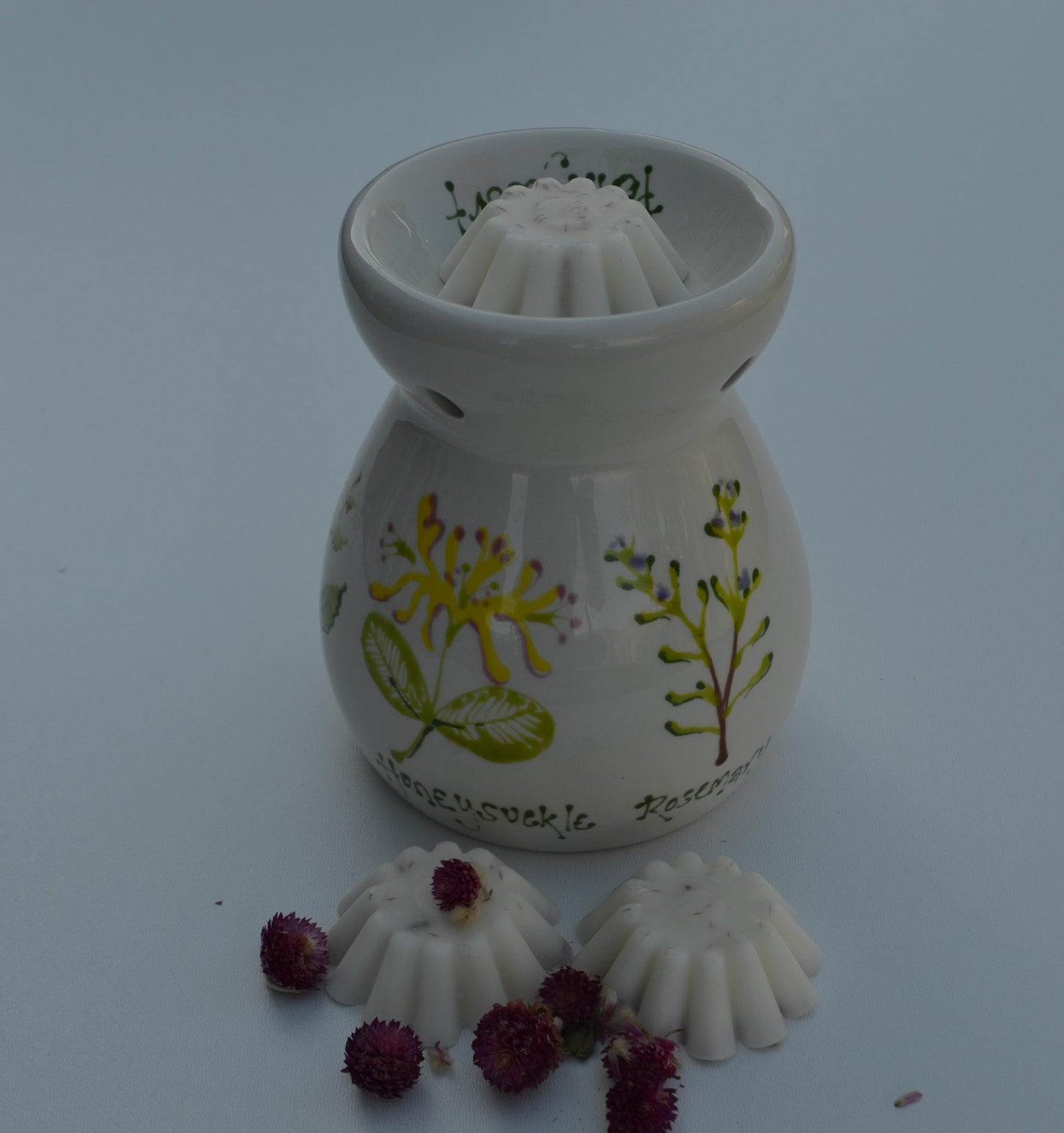 Large hand painted oil burner