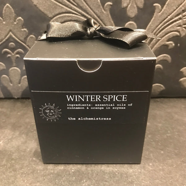 Winter Spice Glass Candle