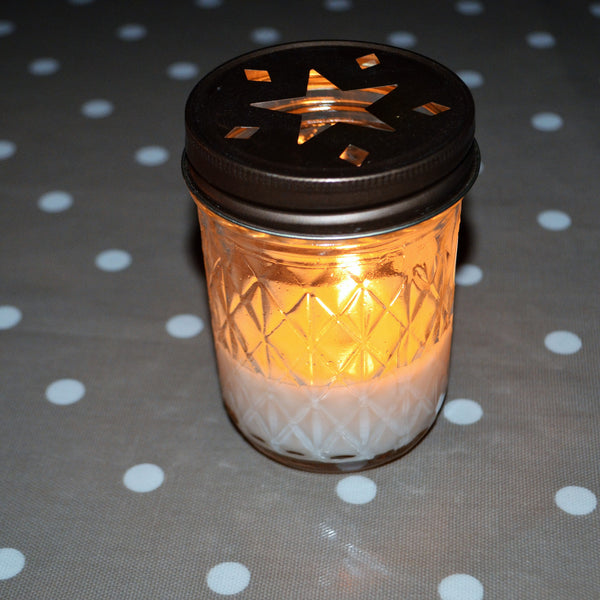 Winter Spice Quilted Candle